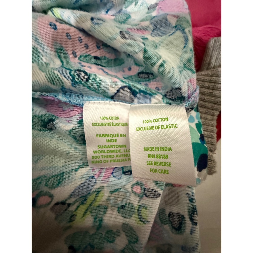 Lilly Pulitzer Diann Shift Dress Womens Large Floral Long Smocked Sleeve Preppy - Picture 6 of 6